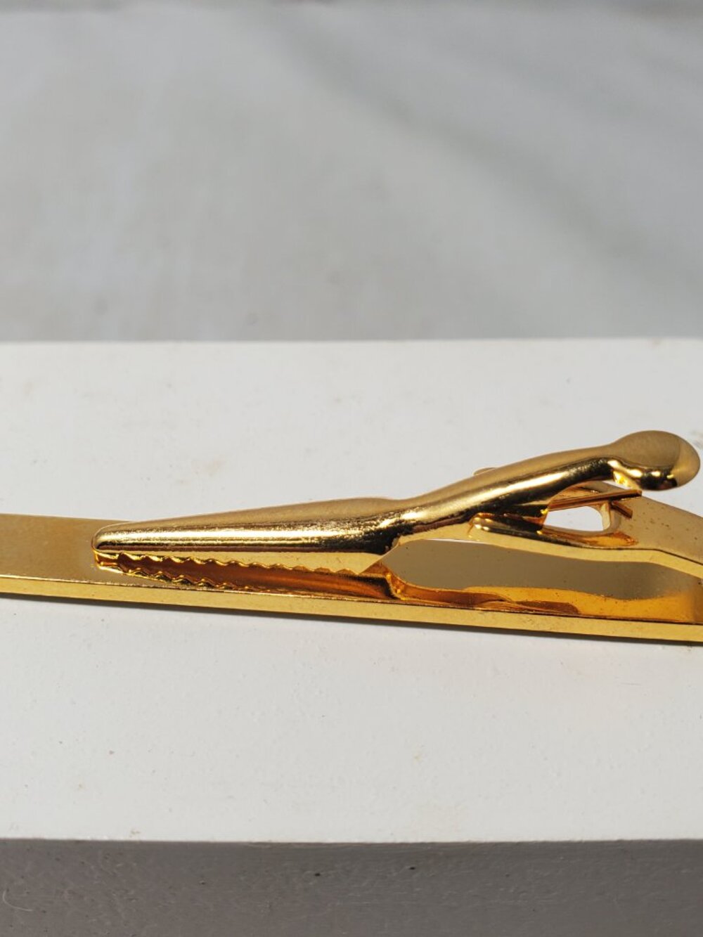 Men's Gold-Tone & Black Formal 3-Piece Set: Tie Slide & Cufflinks - Picture 5 of 7